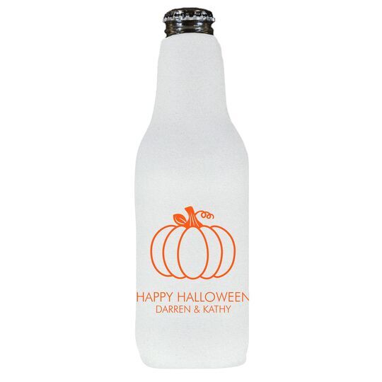 Pumpkin Silhouette Bottle Huggers
